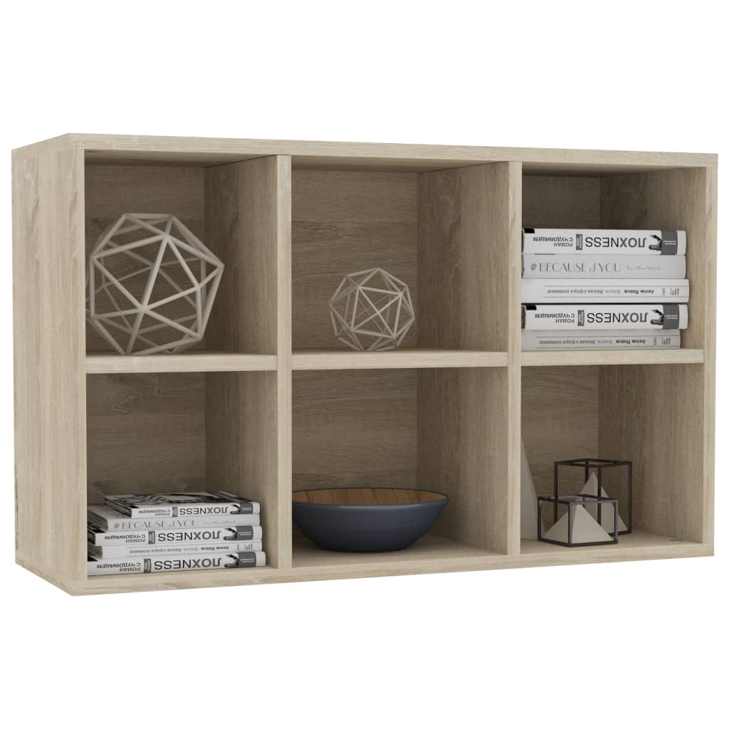 Book Cabinet/Sideboard Sonoma Oak 66x30x97.8 cm Chipboard- Bookcases & Standing Shelves - HomeShopIreland - Home Shop Ireland - Bookcases & Standing Shelves - Book Cabinet/Sideboard Sonoma Oak 66x30x97.8 cm Chipboard