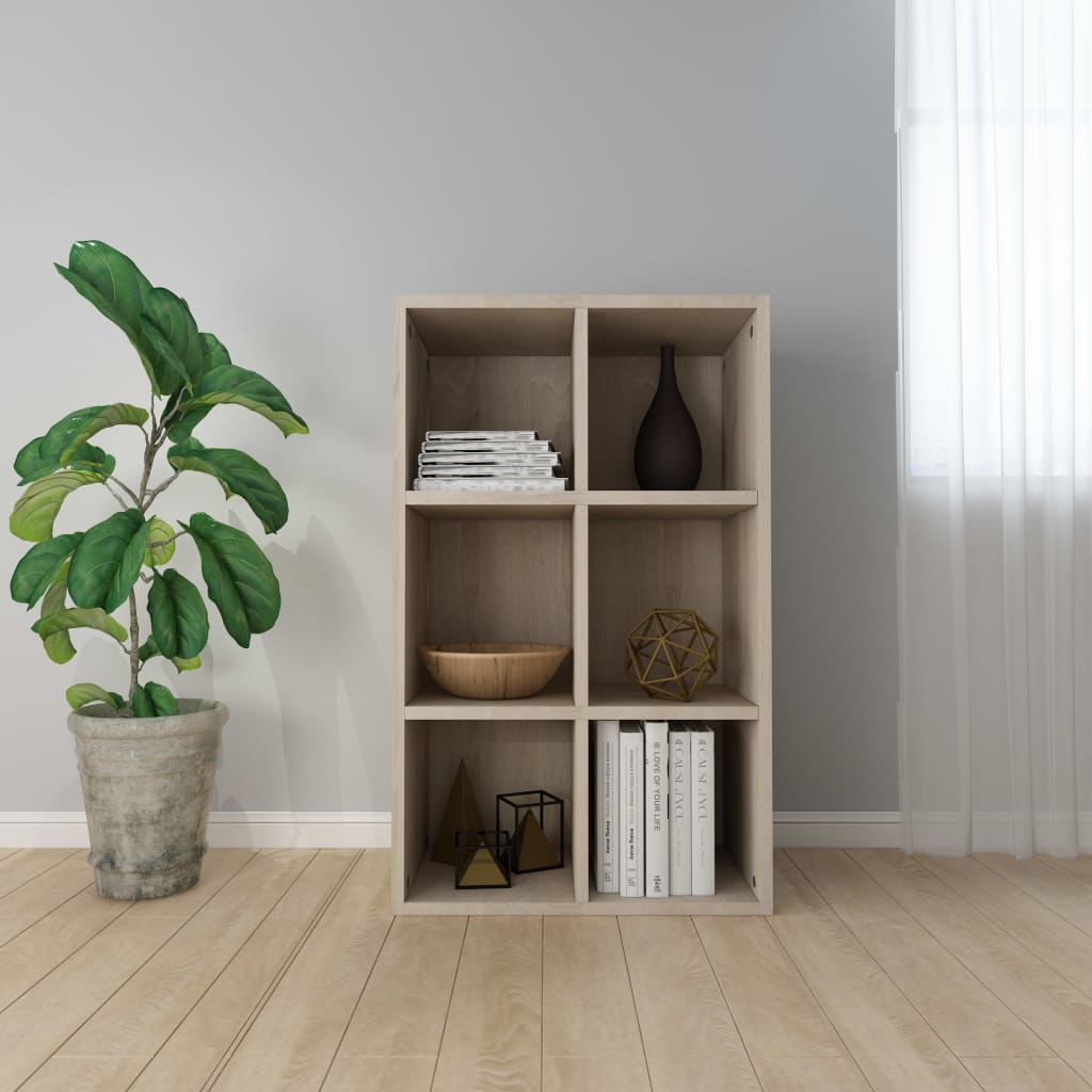 Book Cabinet/Sideboard Sonoma Oak 66x30x97.8 cm Chipboard- Bookcases & Standing Shelves - HomeShopIreland - Home Shop Ireland - Bookcases & Standing Shelves - Book Cabinet/Sideboard Sonoma Oak 66x30x97.8 cm Chipboard