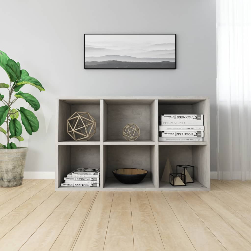 Book Cabinet/Sideboard Concrete Grey 66x30x97.8 cm Chipboard- Bookcases & Standing Shelves - HomeShopIreland - Home Shop Ireland - Bookcases & Standing Shelves - Book Cabinet/Sideboard Concrete Grey 66x30x97.8 cm Chipboard
