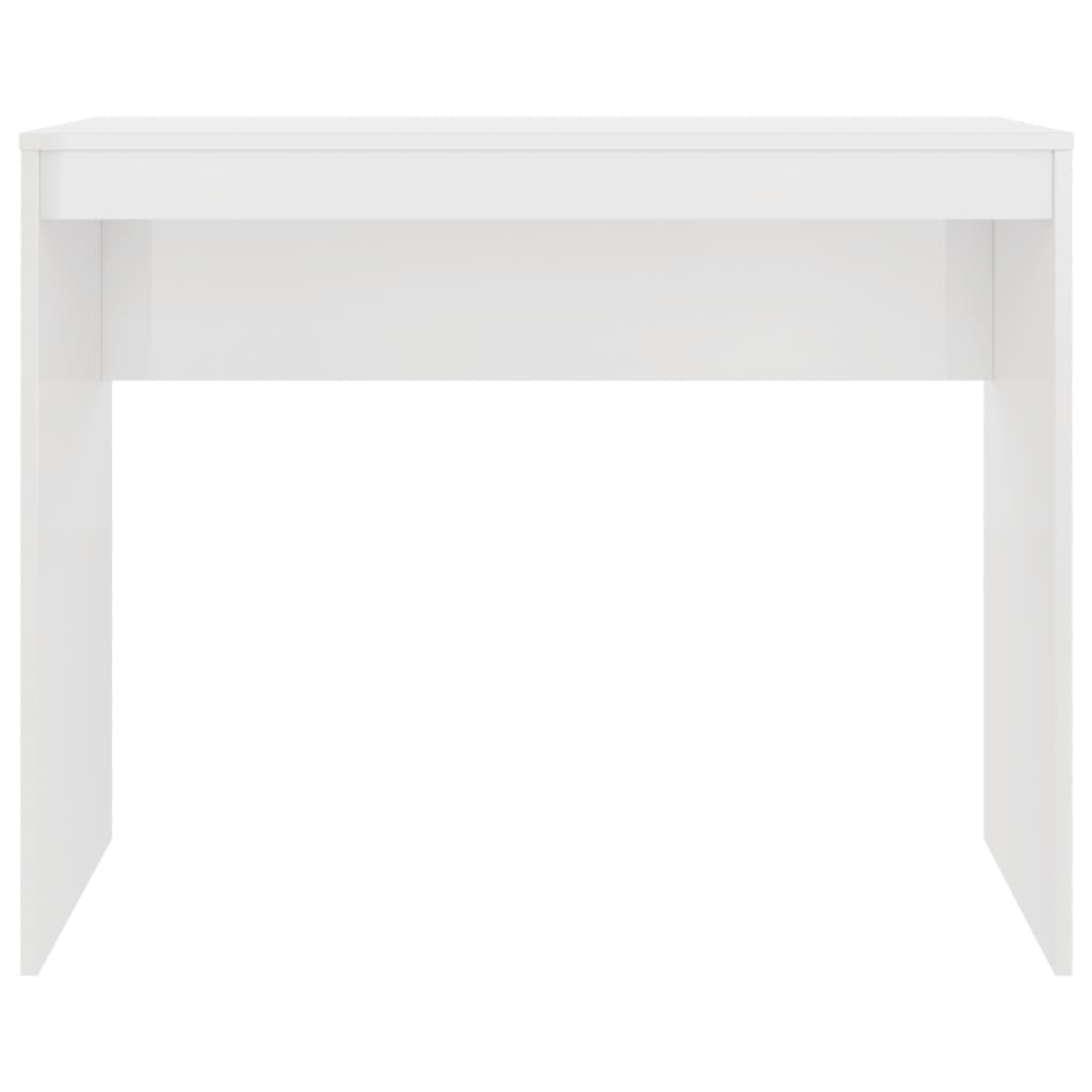 Desk High Gloss White 90x40x72 cm Chipboard- Desks - HomeShopIreland - Home Shop Ireland - Desks - Desk High Gloss White 90x40x72 cm Chipboard