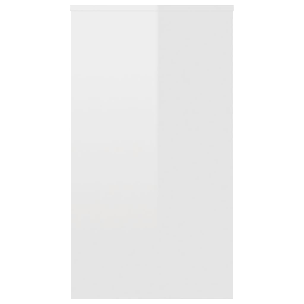 Desk High Gloss White 90x40x72 cm Chipboard- Desks - HomeShopIreland - Home Shop Ireland - Desks - Desk High Gloss White 90x40x72 cm Chipboard