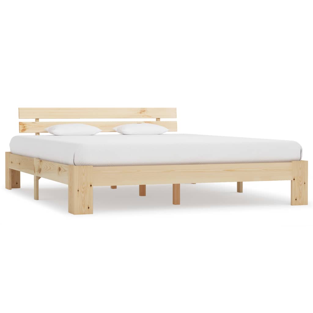 Bed Frame Solid Pine Wood 180x200 cm 6FT Super King- Beds & Bed Frames - HomeShopIreland - Home Shop Ireland - Beds & Bed Frames - Bed Frame Solid Pine Wood 180x200 cm 6FT Super King