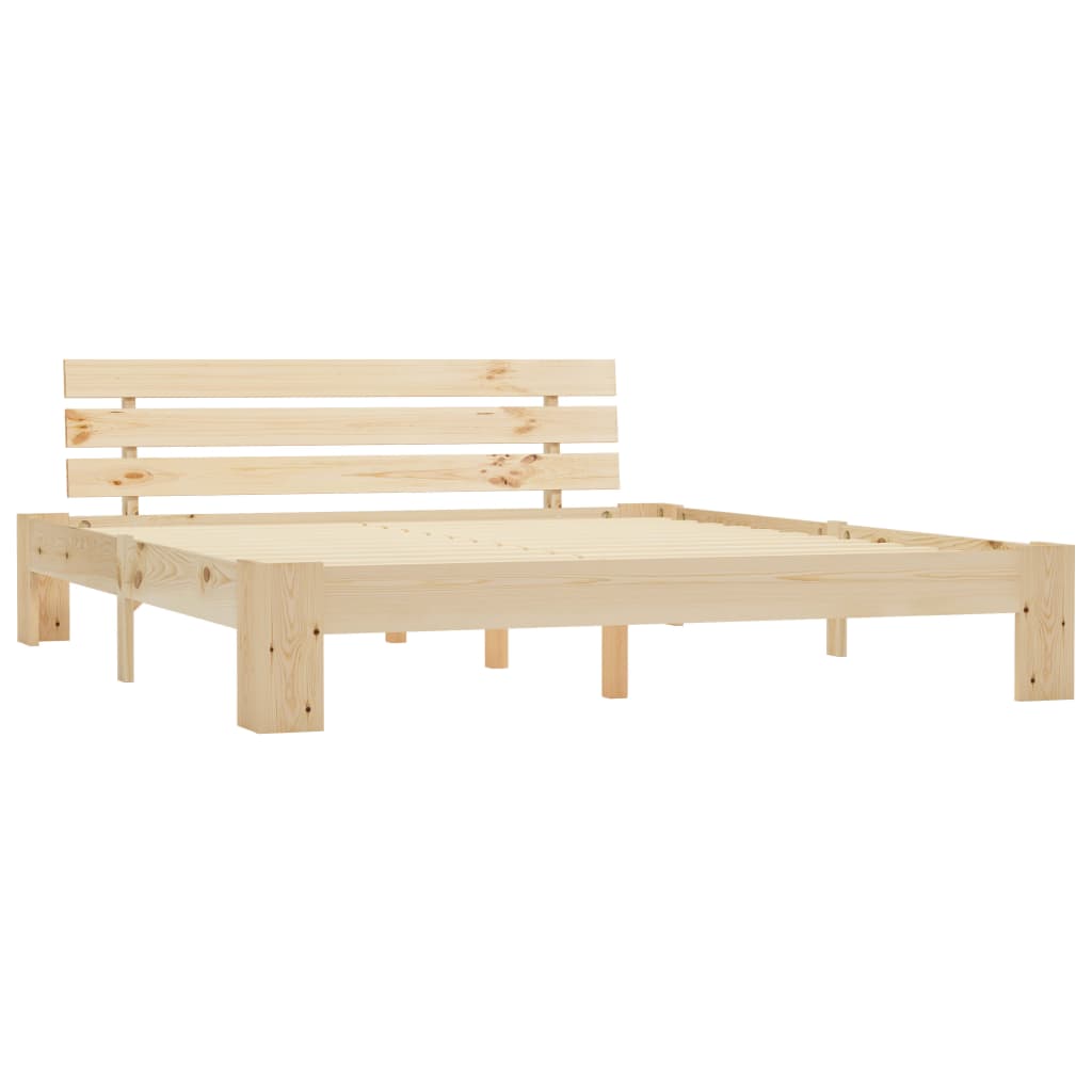 Bed Frame Solid Pine Wood 180x200 cm 6FT Super King- Beds & Bed Frames - HomeShopIreland - Home Shop Ireland - Beds & Bed Frames - Bed Frame Solid Pine Wood 180x200 cm 6FT Super King