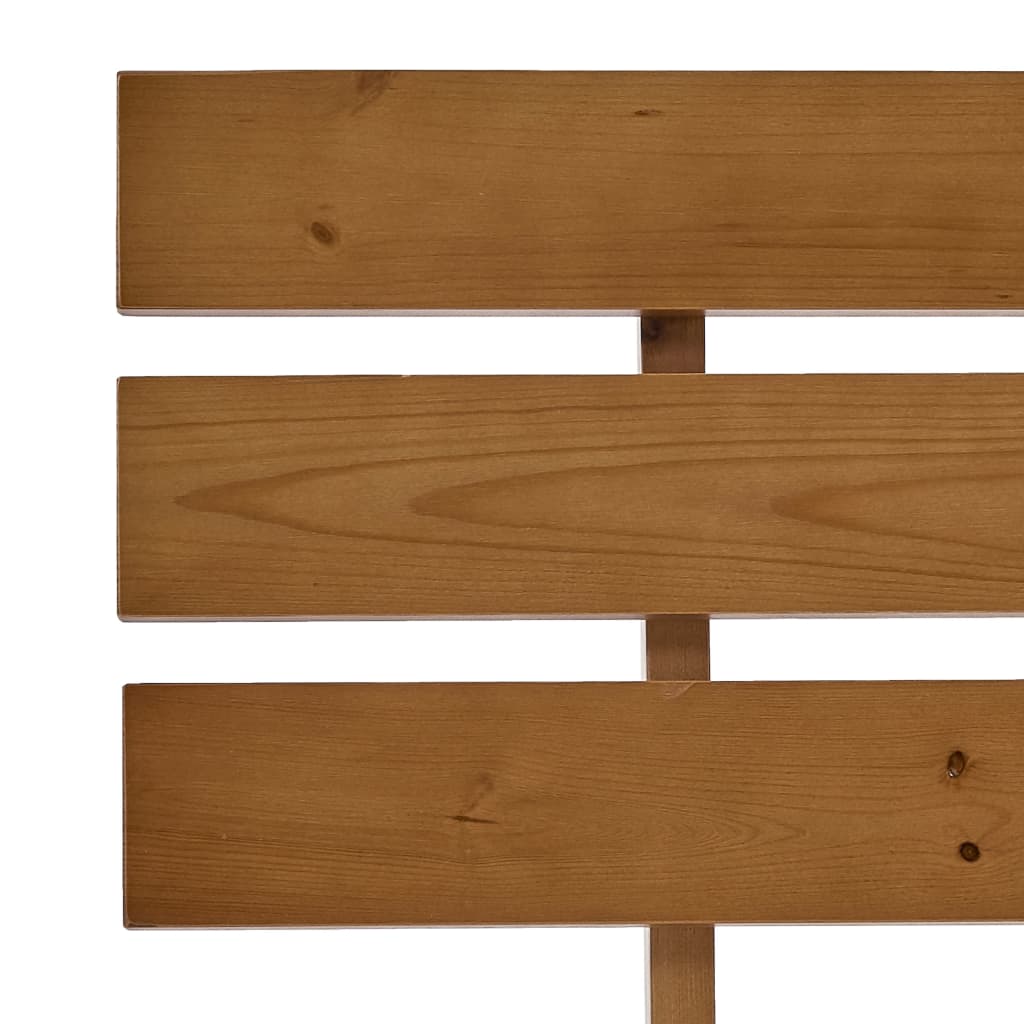 Bed Frame Honey Brown Solid Pine Wood 90x200 cm- Beds & Bed Frames - HomeShopIreland - Home Shop Ireland - Beds & Bed Frames - Bed Frame Honey Brown Solid Pine Wood 90x200 cm