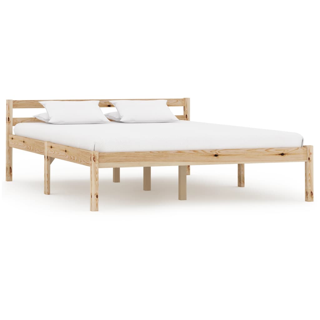 Bed Frame Solid Pine Wood 120x200 cm- Beds & Bed Frames - HomeShopIreland - Home Shop Ireland - Beds & Bed Frames - Bed Frame Solid Pine Wood 120x200 cm
