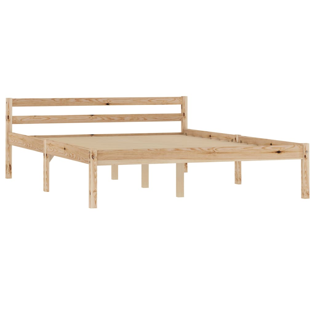 Bed Frame Solid Pine Wood 120x200 cm- Beds & Bed Frames - HomeShopIreland - Home Shop Ireland - Beds & Bed Frames - Bed Frame Solid Pine Wood 120x200 cm