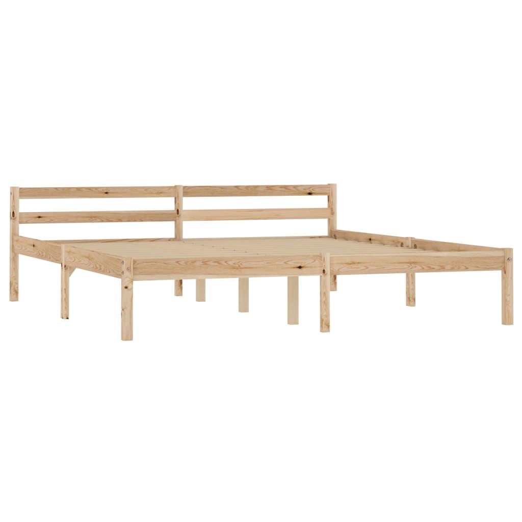 Bed Frame Solid Pine Wood 180x200 cm 6FT Super King- Beds & Bed Frames - HomeShopIreland - Home Shop Ireland - Beds & Bed Frames - Bed Frame Solid Pine Wood 180x200 cm 6FT Super King