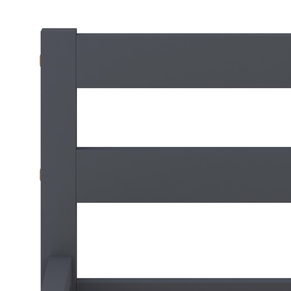Bed Frame Grey Solid Pine Wood 180x200 cm 6FT Super King- Beds & Bed Frames - HomeShopIreland - Home Shop Ireland - Beds & Bed Frames - Bed Frame Grey Solid Pine Wood 180x200 cm 6FT Super King