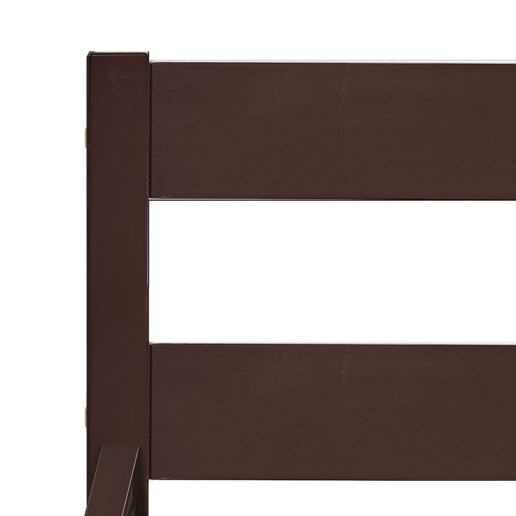 Bed Frame Dark Brown Solid Pine Wood 100x200 cm- Beds & Bed Frames - HomeShopIreland - Home Shop Ireland - Beds & Bed Frames - Bed Frame Dark Brown Solid Pine Wood 100x200 cm