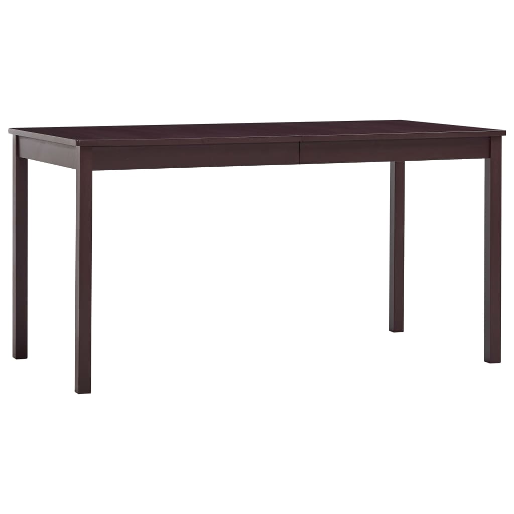 7 Piece Dining Set Pinewood Dark Brown- Kitchen & Dining Furniture Sets - HomeShopIreland - Home Shop Ireland - Kitchen & Dining Furniture Sets - 7 Piece Dining Set Pinewood Dark Brown