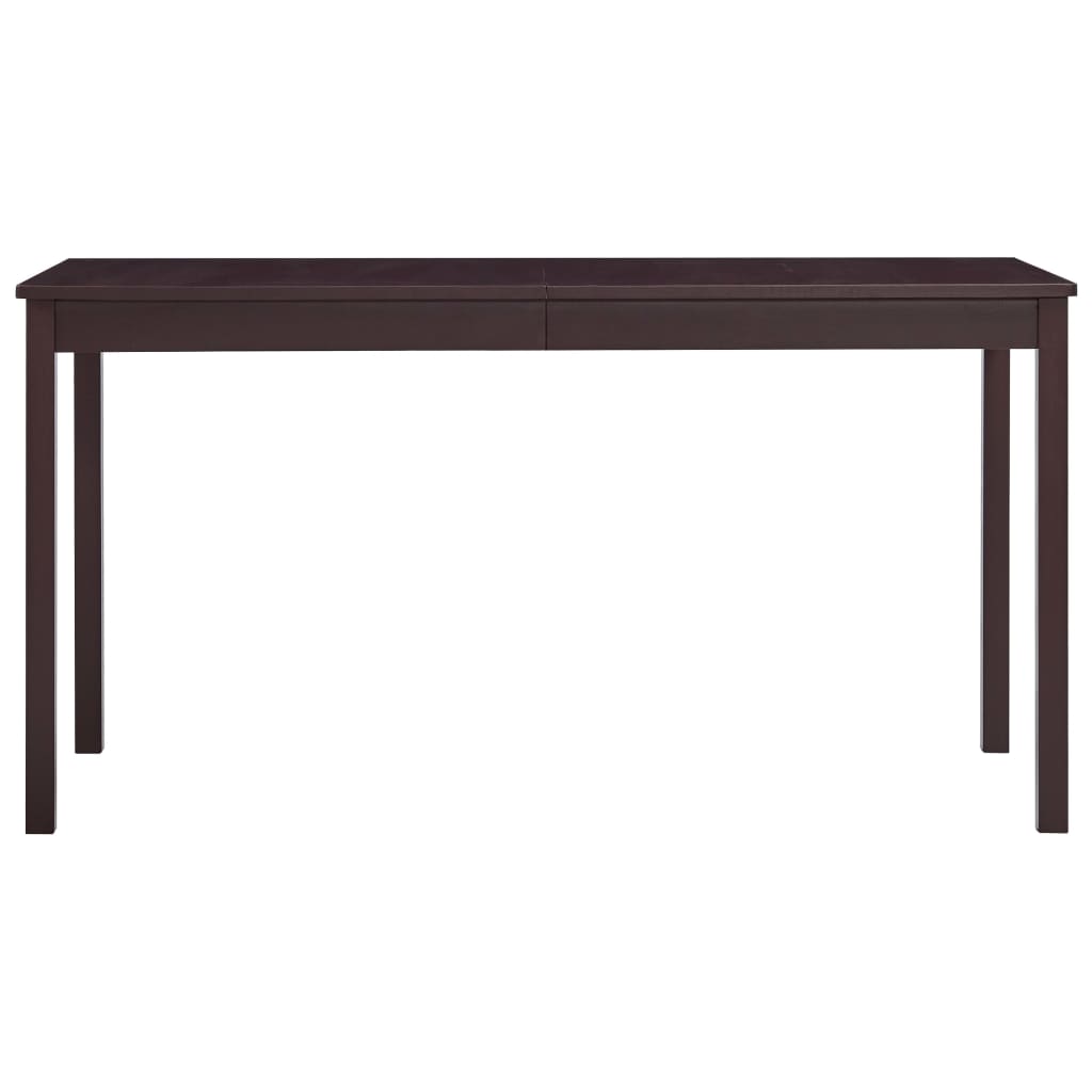 7 Piece Dining Set Pinewood Dark Brown- Kitchen & Dining Furniture Sets - HomeShopIreland - Home Shop Ireland - Kitchen & Dining Furniture Sets - 7 Piece Dining Set Pinewood Dark Brown