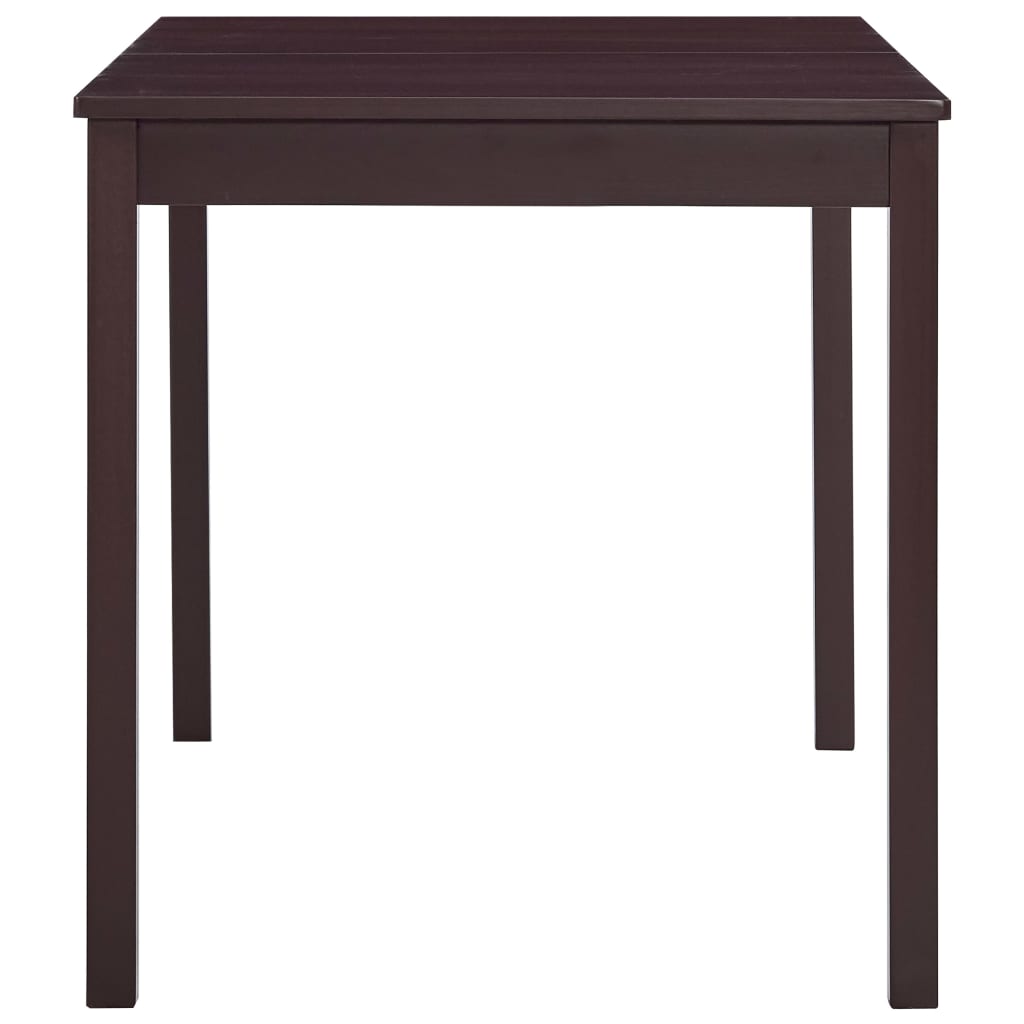 7 Piece Dining Set Pinewood Dark Brown- Kitchen & Dining Furniture Sets - HomeShopIreland - Home Shop Ireland - Kitchen & Dining Furniture Sets - 7 Piece Dining Set Pinewood Dark Brown