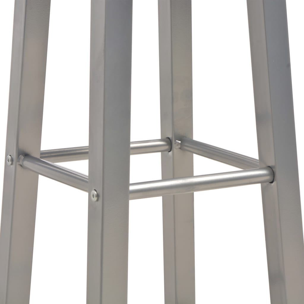3 Piece Bar Set Wood and Steel Anthracite- Kitchen & Dining Furniture Sets - HomeShopIreland - Home Shop Ireland - Kitchen & Dining Furniture Sets - 3 Piece Bar Set Wood and Steel Anthracite