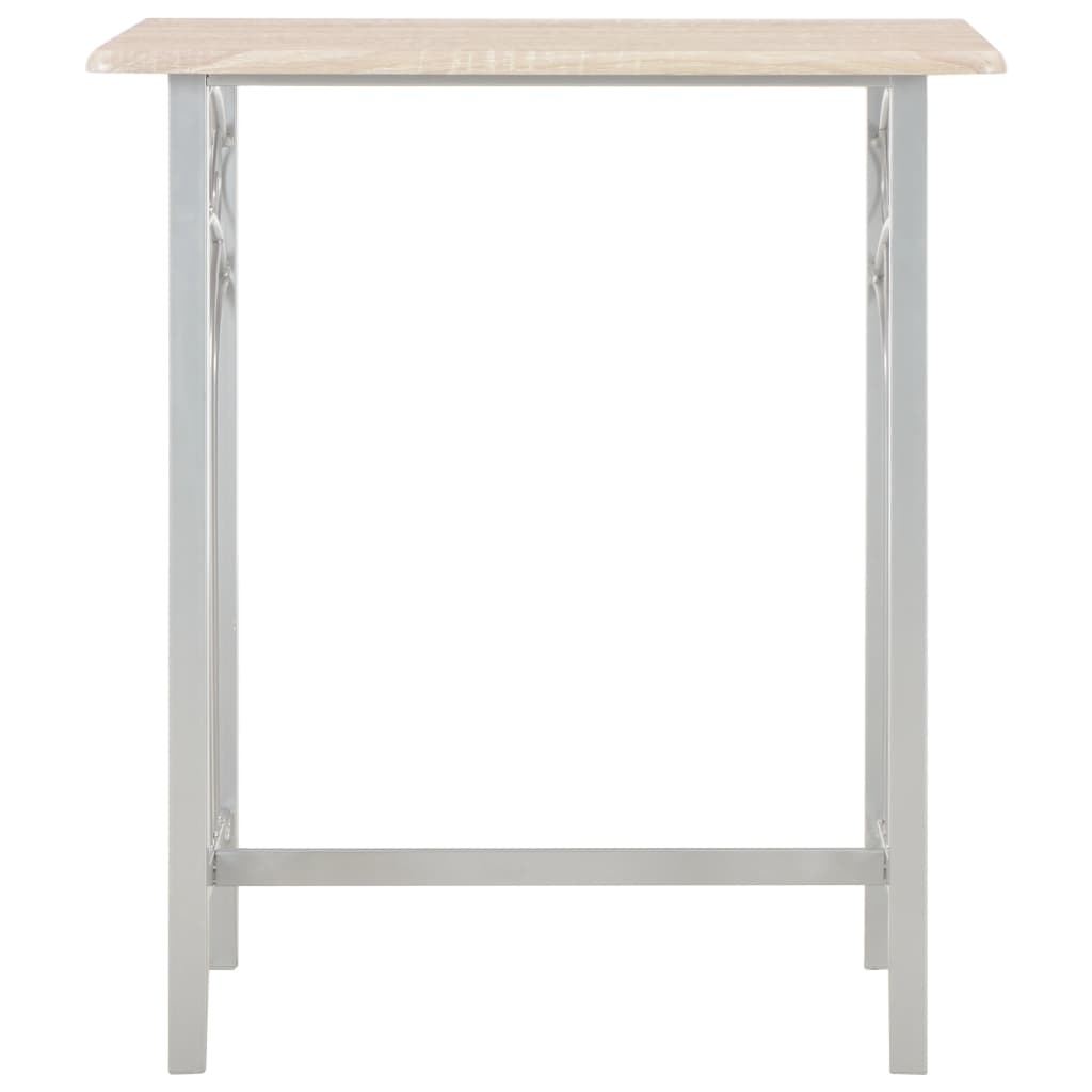 3 Piece Bar Set Wood and Steel- Kitchen & Dining Furniture Sets - HomeShopIreland - Home Shop Ireland - Kitchen & Dining Furniture Sets - 3 Piece Bar Set Wood and Steel