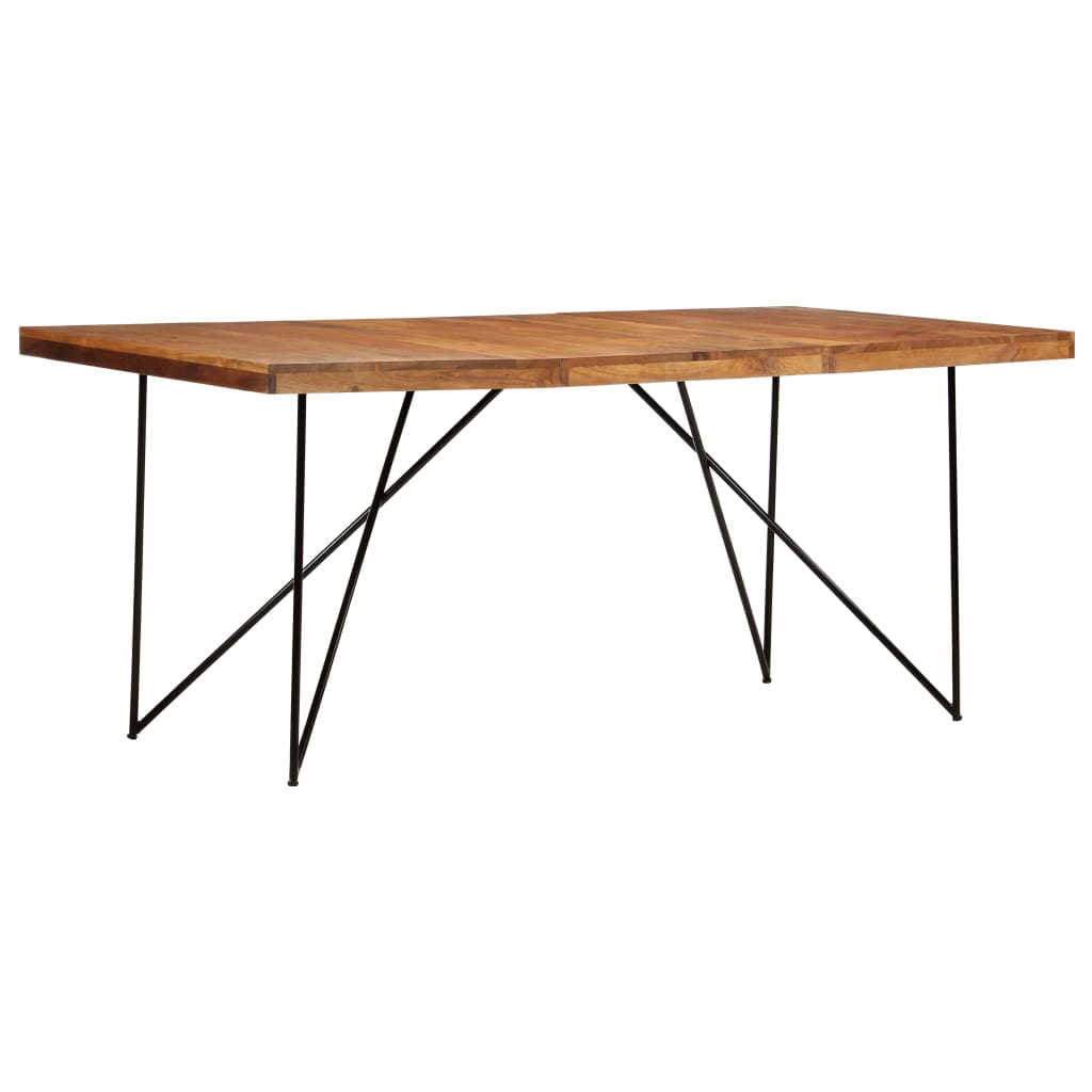 Dining Table 180x90x76 cm Solid Acacia Wood- Kitchen & Dining Room Tables - HomeShopIreland - Home Shop Ireland - Kitchen & Dining Room Tables - Dining Table 180x90x76 cm Solid Acacia Wood