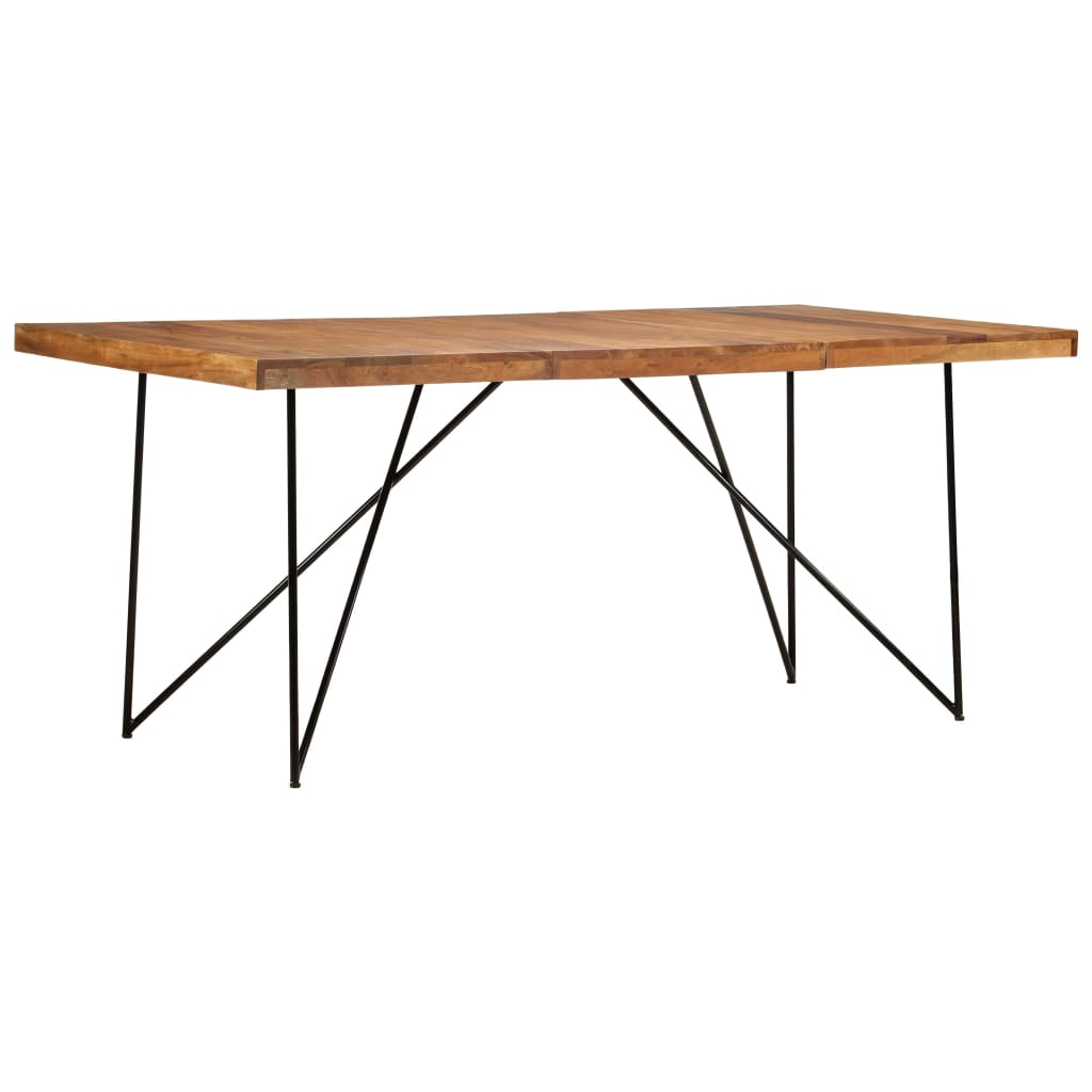 Dining Table 180x90x76 cm Solid Acacia Wood- Kitchen & Dining Room Tables - HomeShopIreland - Home Shop Ireland - Kitchen & Dining Room Tables - Dining Table 180x90x76 cm Solid Acacia Wood