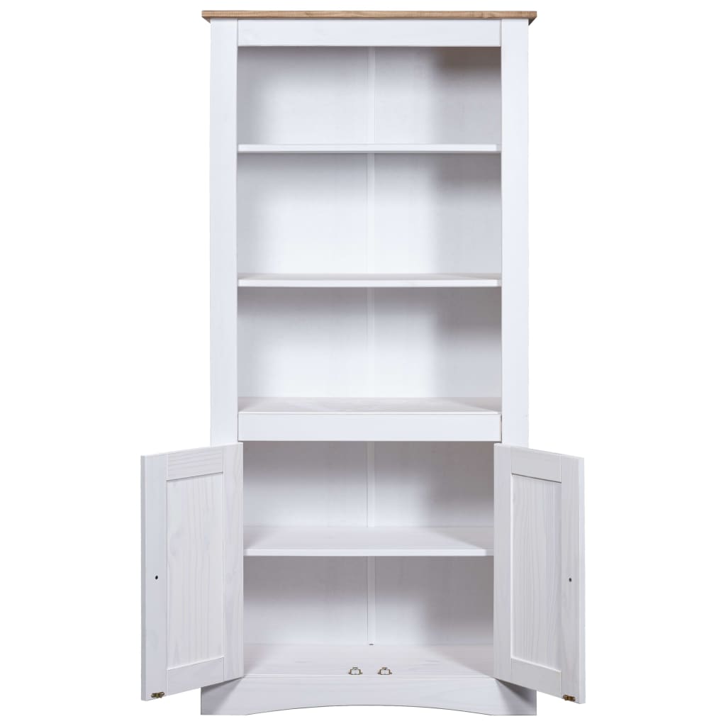 Cupboard Mexican Pine Corona Range White 80x40x170 cm- Storage Cabinets & Lockers - HomeShopIreland - Home Shop Ireland - Storage Cabinets & Lockers - Cupboard Mexican Pine Corona Range White 80x40x170 cm