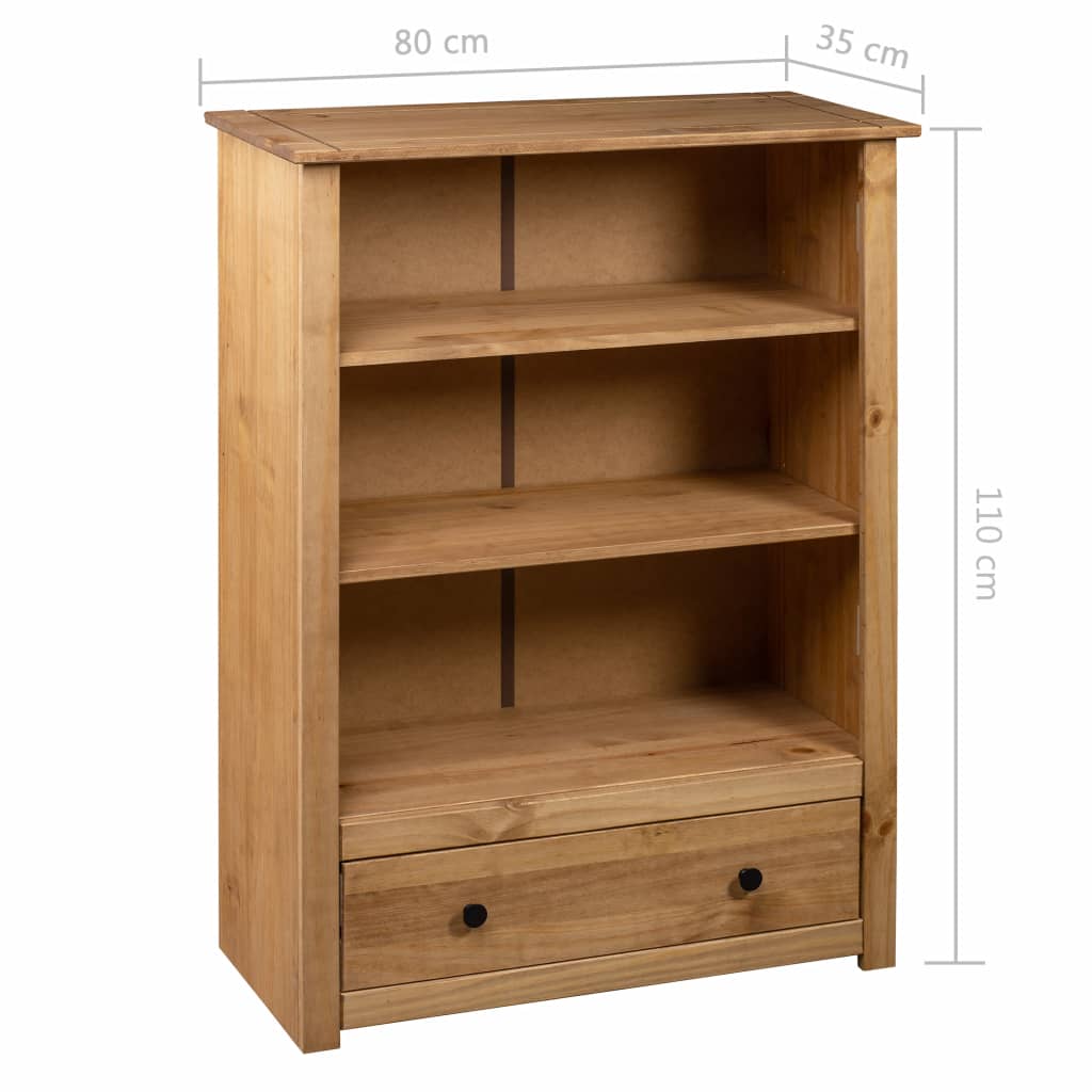 Bookcase 80x35x110 cm Solid Pine Wood Panama Range- Bookcases & Standing Shelves - HomeShopIreland - Home Shop Ireland - Bookcases & Standing Shelves - Bookcase 80x35x110 cm Solid Pine Wood Panama Range