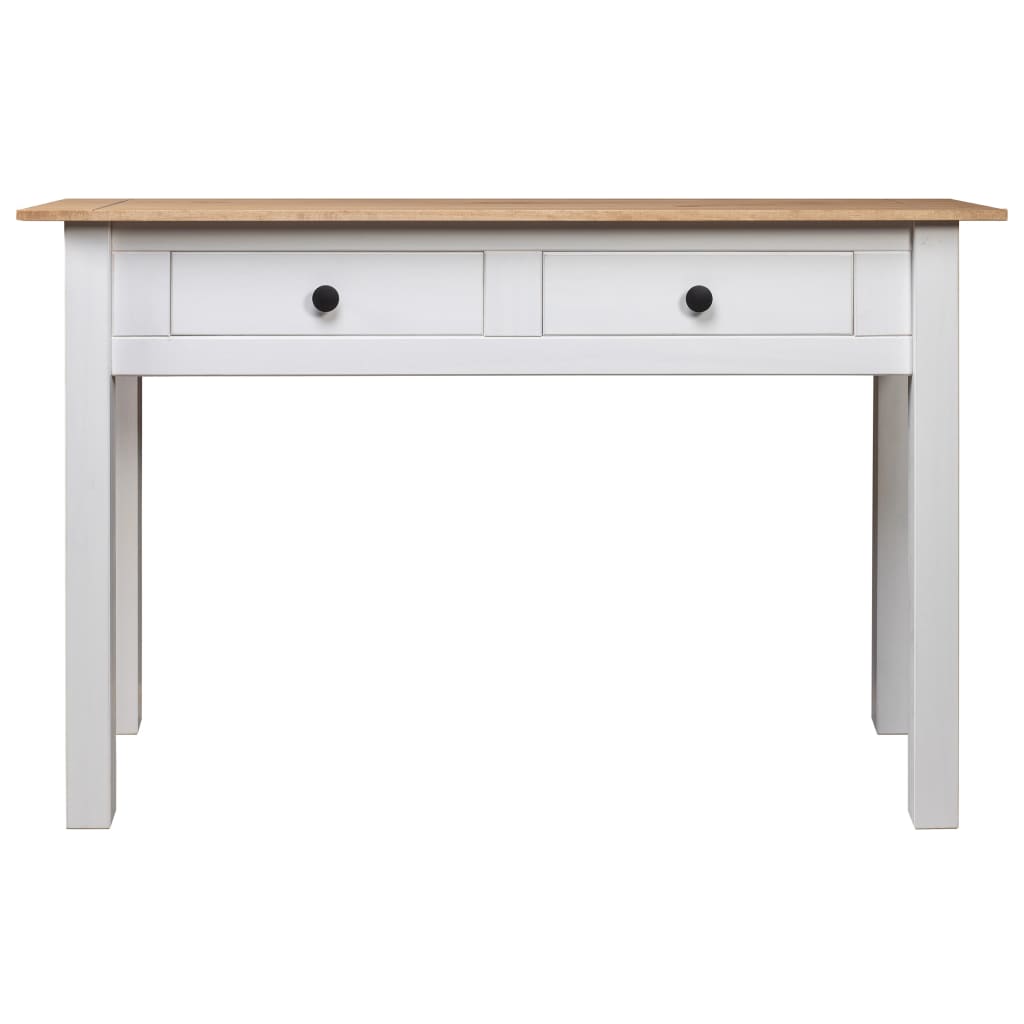 Console Table White 110x40x72 cm Solid Pine Wood Panama Range- End Tables - HomeShopIreland - Home Shop Ireland - End Tables - Console Table White 110x40x72 cm Solid Pine Wood Panama Range