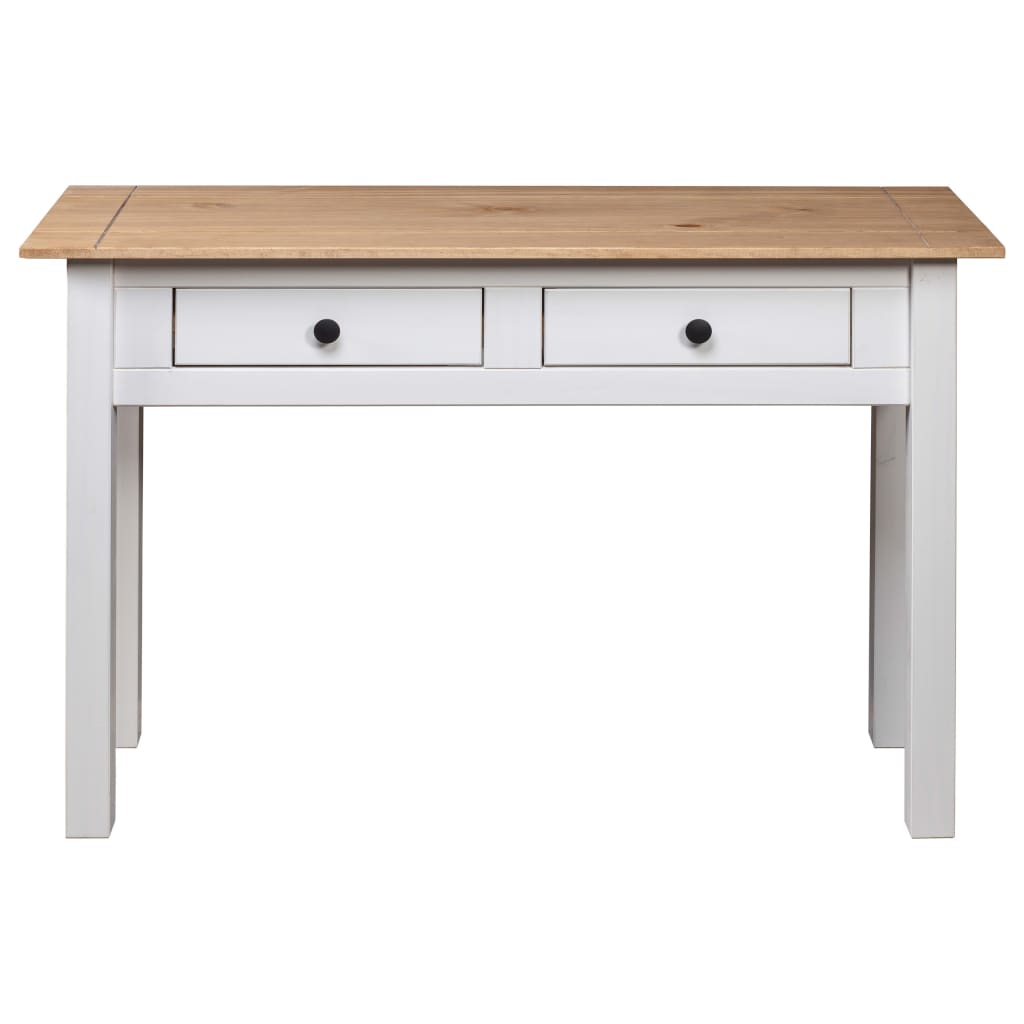 Console Table White 110x40x72 cm Solid Pine Wood Panama Range- End Tables - HomeShopIreland - Home Shop Ireland - End Tables - Console Table White 110x40x72 cm Solid Pine Wood Panama Range