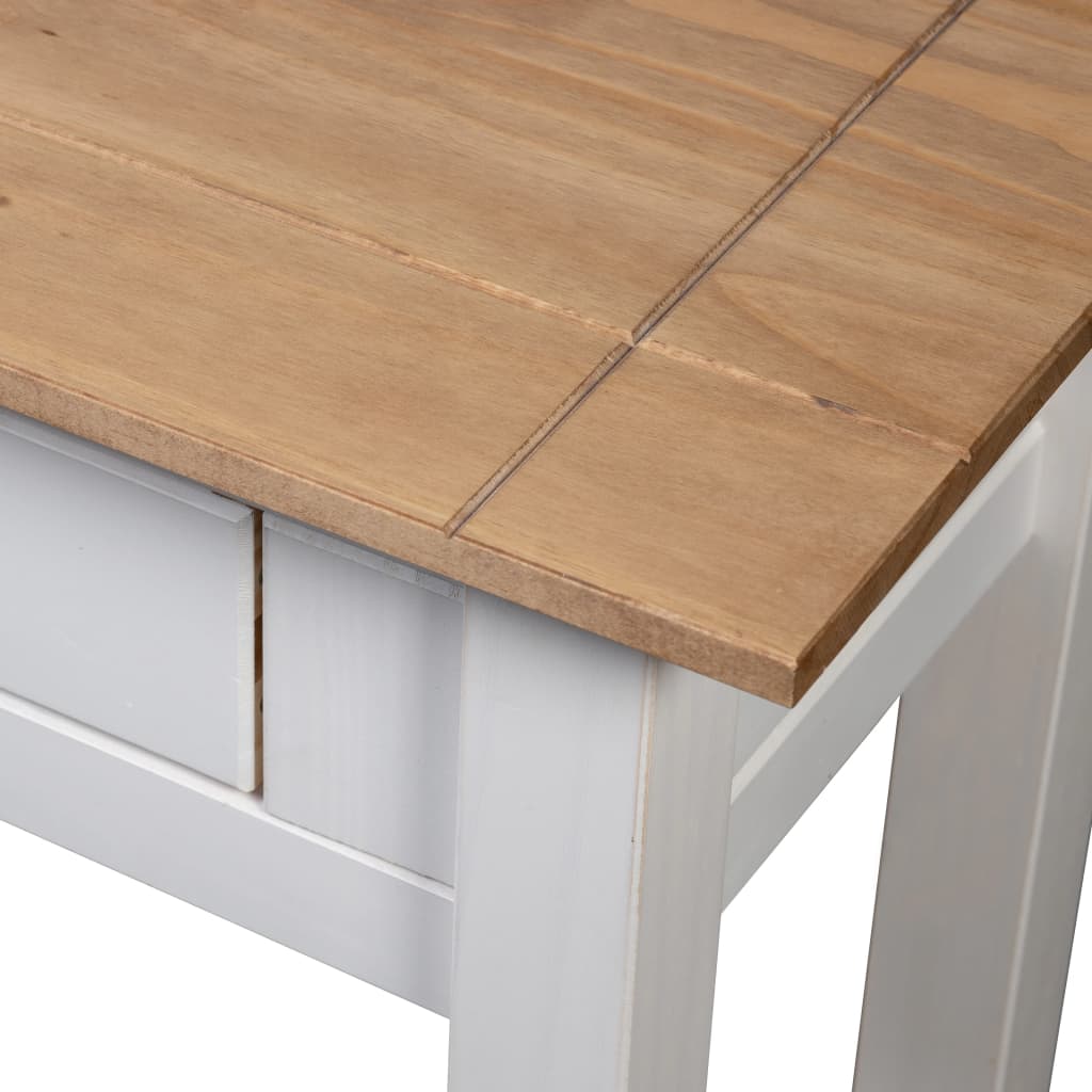 Console Table White 110x40x72 cm Solid Pine Wood Panama Range- End Tables - HomeShopIreland - Home Shop Ireland - End Tables - Console Table White 110x40x72 cm Solid Pine Wood Panama Range