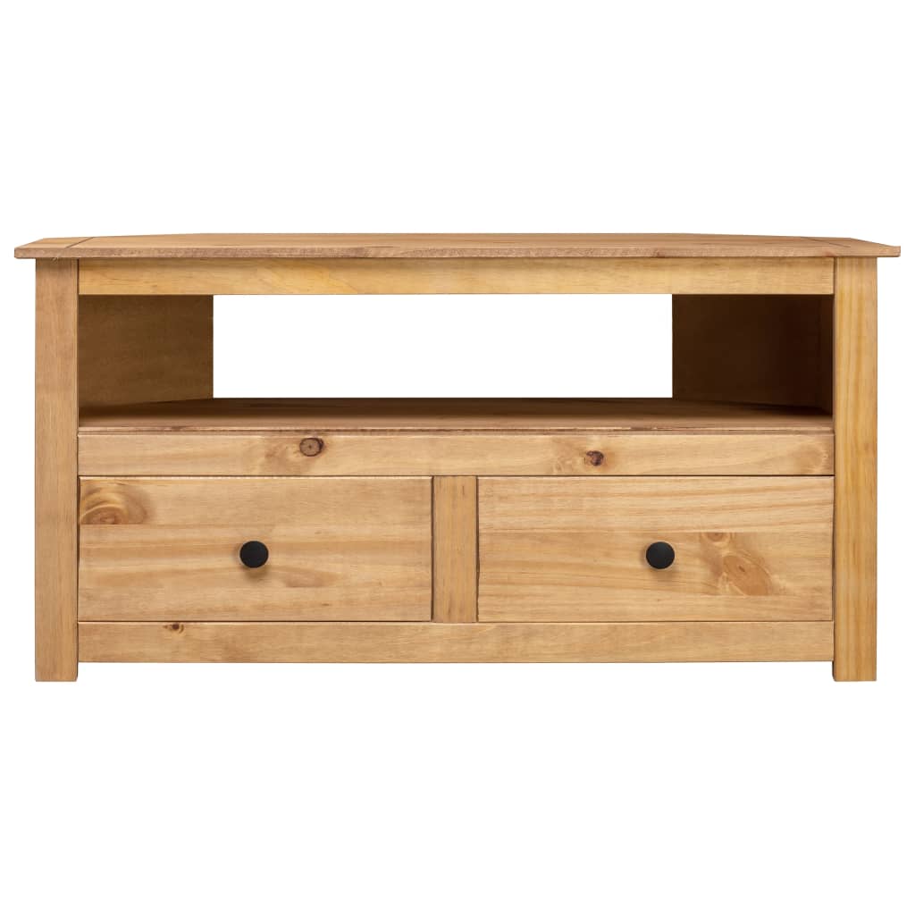 Corner TV Cabinet 93x49x49 cm Solid Pine Panama Range- Entertainment Centres & TV Stands - HomeShopIreland - Home Shop Ireland - Entertainment Centres & TV Stands - Corner TV Cabinet 93x49x49 cm Solid Pine Panama Range