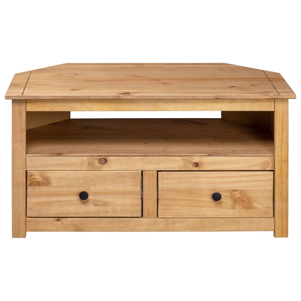 Corner TV Cabinet 93x49x49 cm Solid Pine Panama Range- Entertainment Centres & TV Stands - HomeShopIreland - Home Shop Ireland - Entertainment Centres & TV Stands - Corner TV Cabinet 93x49x49 cm Solid Pine Panama Range