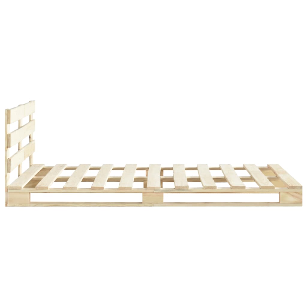 Pallet Bed Frame Solid Pine Wood 140x200 cm- Beds & Bed Frames - HomeShopIreland - Home Shop Ireland - Beds & Bed Frames - Pallet Bed Frame Solid Pine Wood 140x200 cm