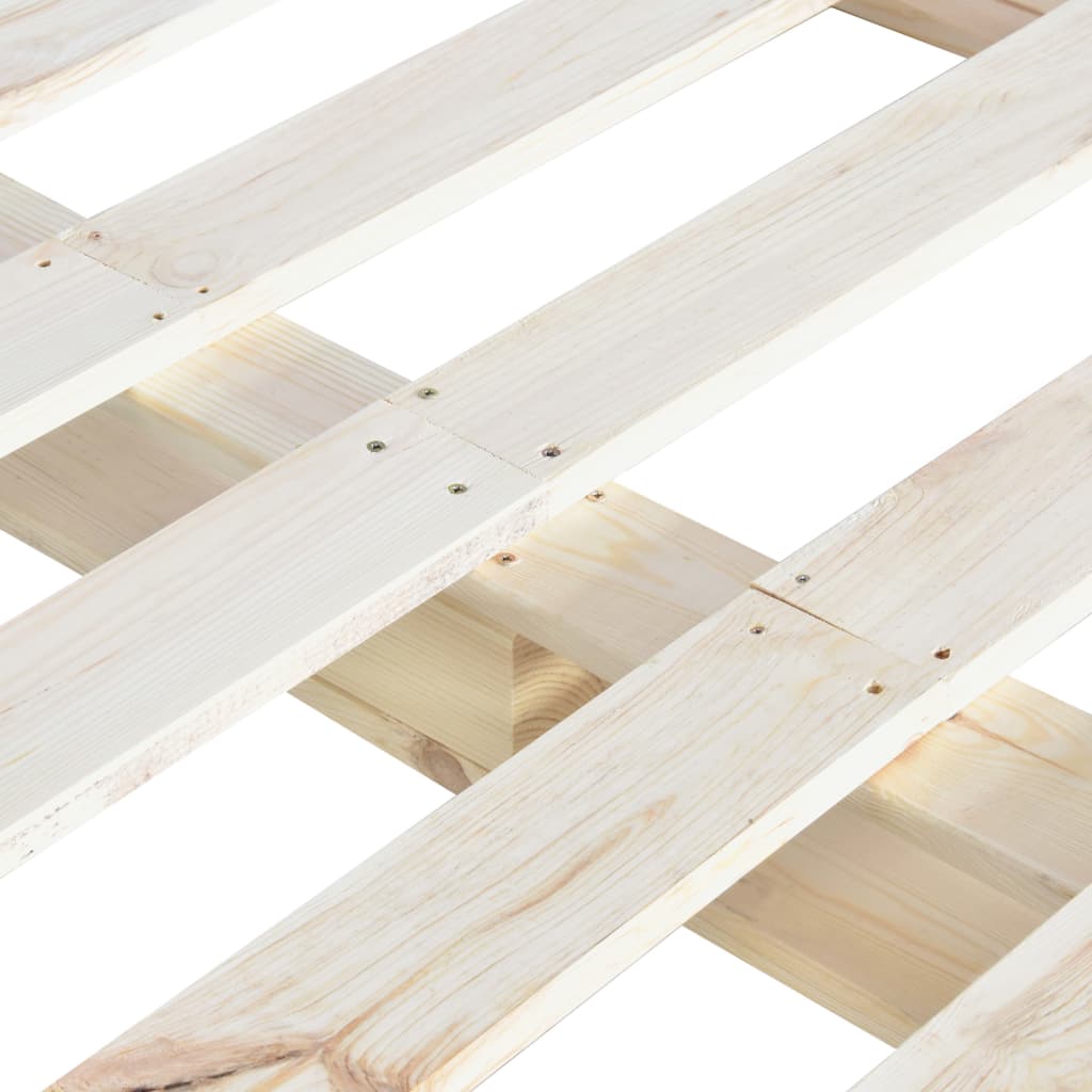 Pallet Bed Frame Solid Pine Wood 140x200 cm- Beds & Bed Frames - HomeShopIreland - Home Shop Ireland - Beds & Bed Frames - Pallet Bed Frame Solid Pine Wood 140x200 cm