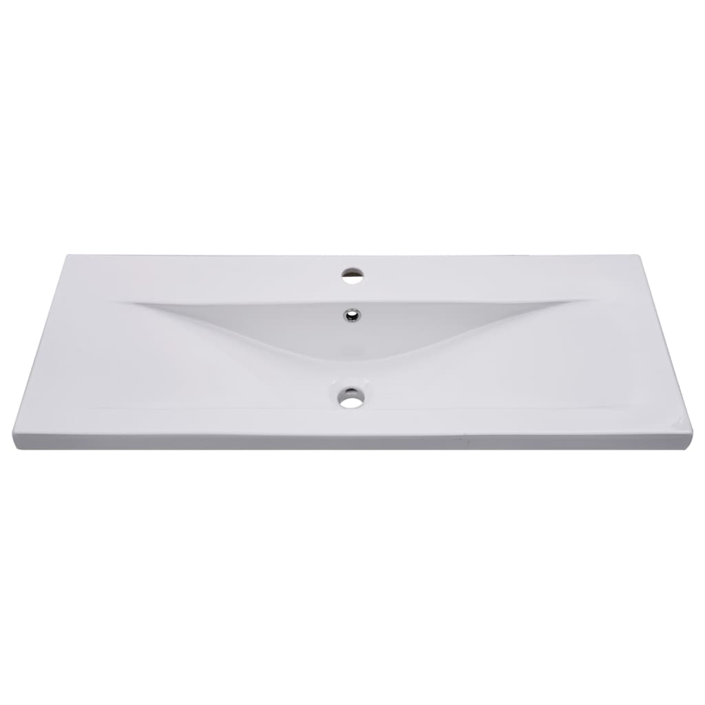 Built-in Basin 101x39.5x18.5 cm Ceramic White- Bathroom Basins - HomeShopIreland - Home Shop Ireland - Bathroom Basins - Built-in Basin 101x39.5x18.5 cm Ceramic White