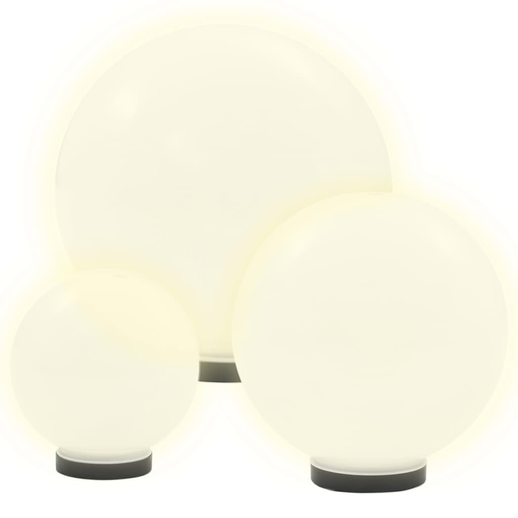 6 Piece LED Bowl Lamp Set Spherical 20/30/40 cm PMMA- Outdoor Lighting - HomeShopIreland - Home Shop Ireland - Outdoor Lighting - 6 Piece LED Bowl Lamp Set Spherical 20/30/40 cm PMMA