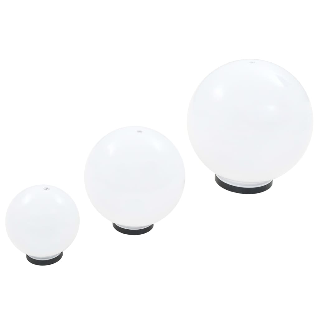 6 Piece LED Bowl Lamp Set Spherical 20/30/40 cm PMMA- Outdoor Lighting - HomeShopIreland - Home Shop Ireland - Outdoor Lighting - 6 Piece LED Bowl Lamp Set Spherical 20/30/40 cm PMMA