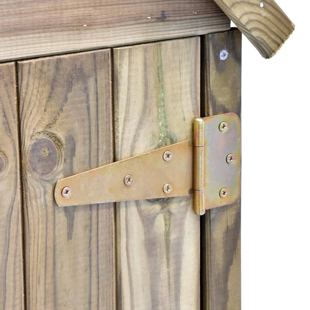 Garden Tool Shed with Door 77x37x178 cm Impregnated Pinewood- Sheds, Garages & Carports - HomeShopIreland - Home Shop Ireland - Sheds, Garages & Carports - Garden Tool Shed with Door 77x37x178 cm Impregnated Pinewood