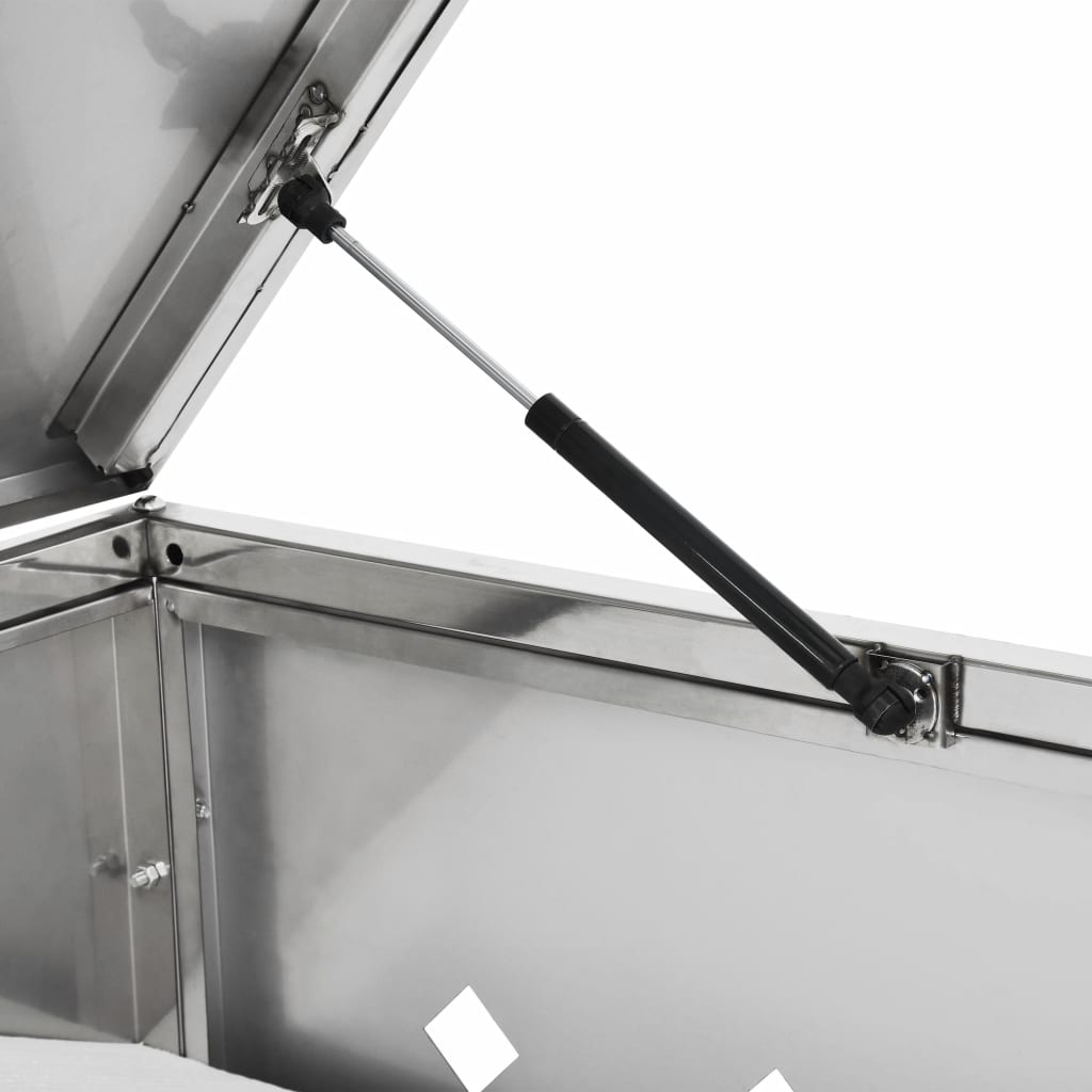 Double Wheelie Bin Shed 240 L Stainless Steel- Waste Container Enclosures - HomeShopIreland - Home Shop Ireland - Waste Container Enclosures - Double Wheelie Bin Shed 240 L Stainless Steel