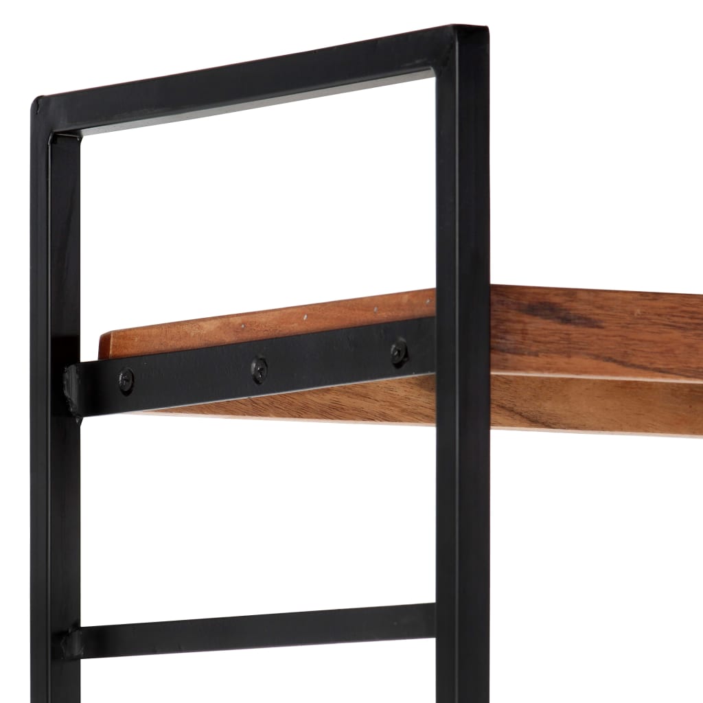 4-Tier Bookcase 124x30x180 cm Solid Acacia Wood- Bookcases & Standing Shelves - HomeShopIreland - Home Shop Ireland - Bookcases & Standing Shelves - 4-Tier Bookcase 124x30x180 cm Solid Acacia Wood