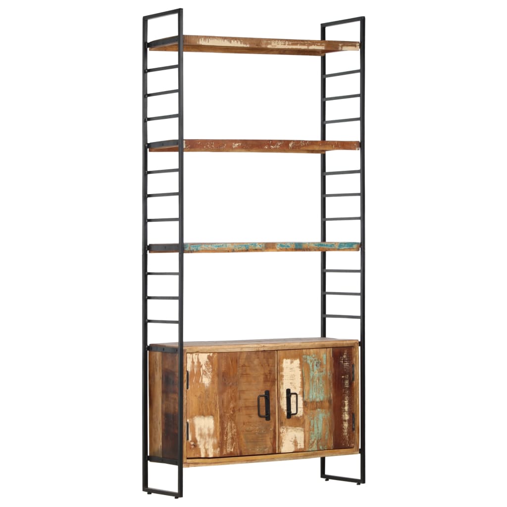 4-Tier Bookcase 80x30x180 cm Solid Reclaimed Wood- Bookcases & Standing Shelves - HomeShopIreland - Home Shop Ireland - Bookcases & Standing Shelves - 4-Tier Bookcase 80x30x180 cm Solid Reclaimed Wood