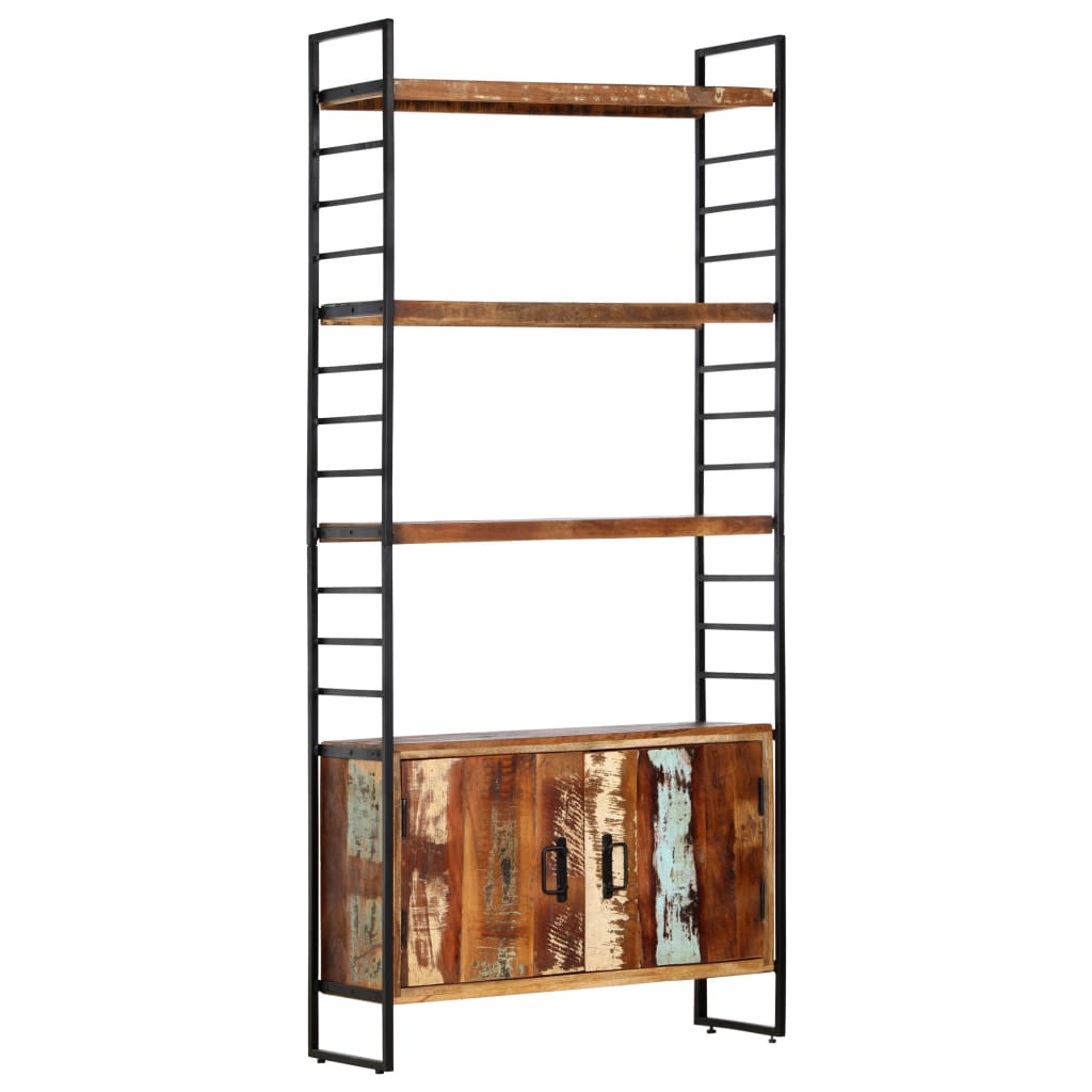 4-Tier Bookcase 80x30x180 cm Solid Reclaimed Wood- Bookcases & Standing Shelves - HomeShopIreland - Home Shop Ireland - Bookcases & Standing Shelves - 4-Tier Bookcase 80x30x180 cm Solid Reclaimed Wood