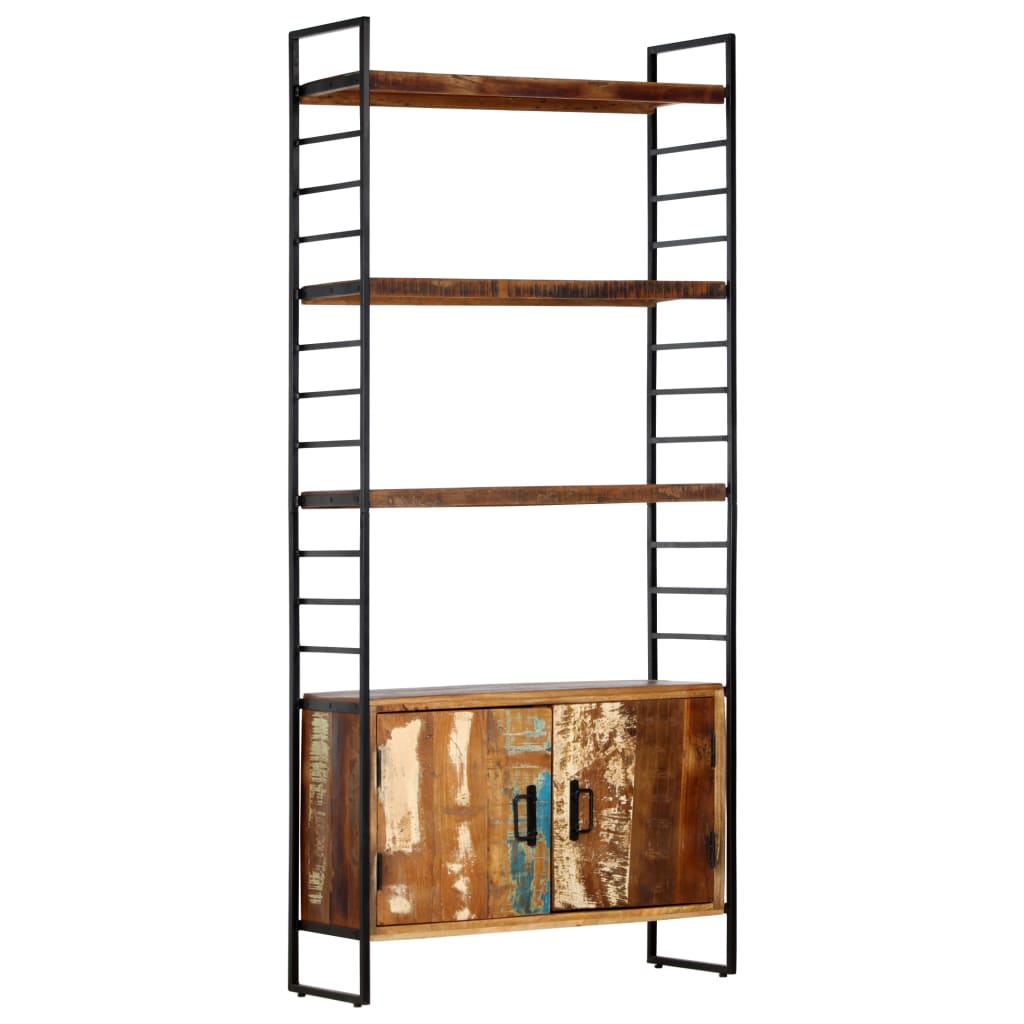 4-Tier Bookcase 80x30x180 cm Solid Reclaimed Wood- Bookcases & Standing Shelves - HomeShopIreland - Home Shop Ireland - Bookcases & Standing Shelves - 4-Tier Bookcase 80x30x180 cm Solid Reclaimed Wood