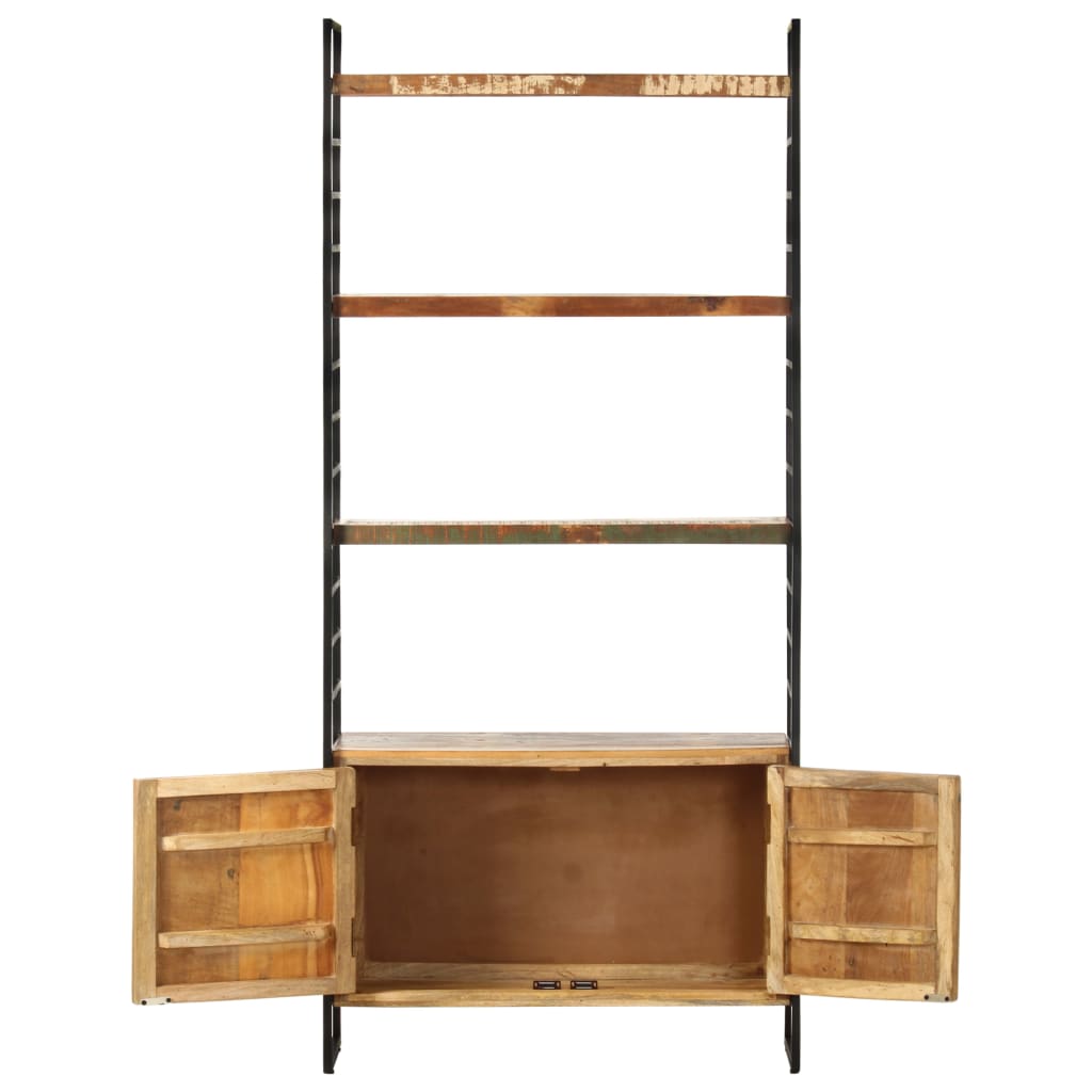 4-Tier Bookcase 80x30x180 cm Solid Reclaimed Wood- Bookcases & Standing Shelves - HomeShopIreland - Home Shop Ireland - Bookcases & Standing Shelves - 4-Tier Bookcase 80x30x180 cm Solid Reclaimed Wood