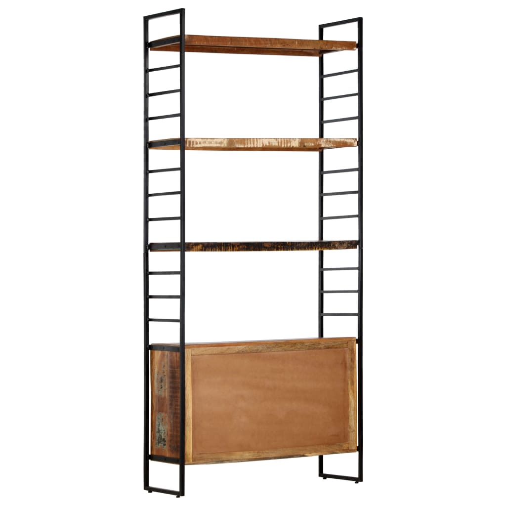 4-Tier Bookcase 80x30x180 cm Solid Reclaimed Wood- Bookcases & Standing Shelves - HomeShopIreland - Home Shop Ireland - Bookcases & Standing Shelves - 4-Tier Bookcase 80x30x180 cm Solid Reclaimed Wood