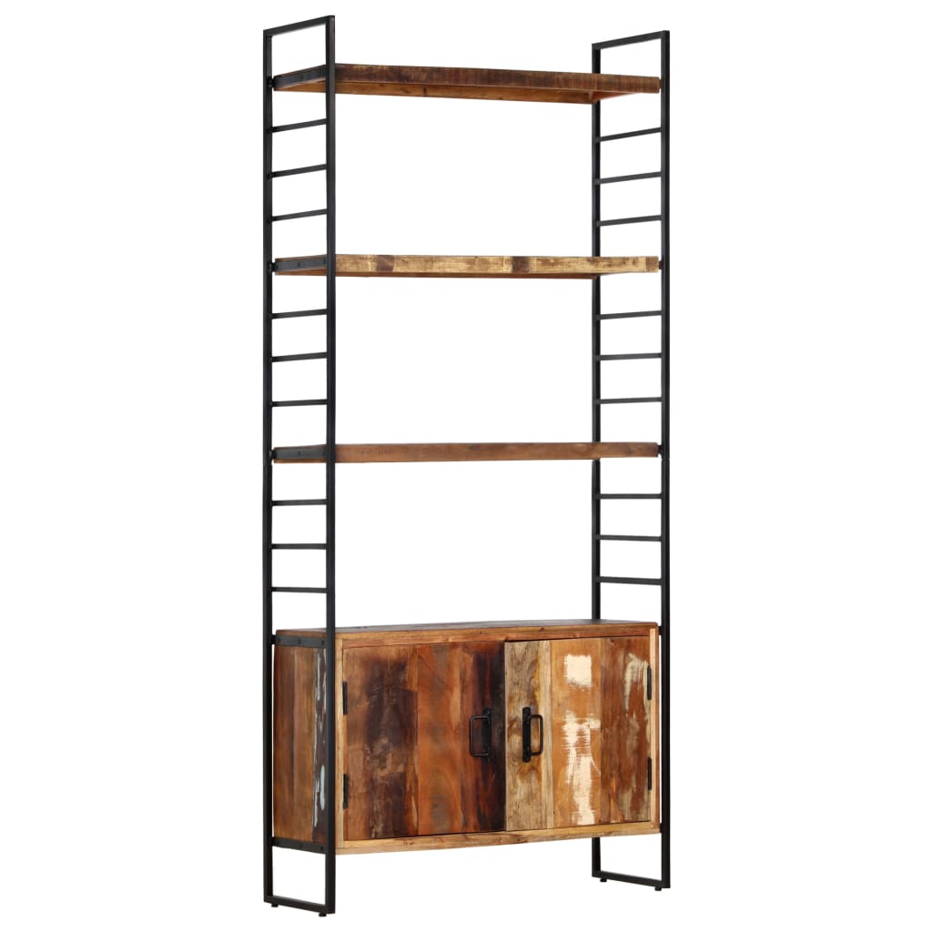 4-Tier Bookcase 80x30x180 cm Solid Reclaimed Wood- Bookcases & Standing Shelves - HomeShopIreland - Home Shop Ireland - Bookcases & Standing Shelves - 4-Tier Bookcase 80x30x180 cm Solid Reclaimed Wood
