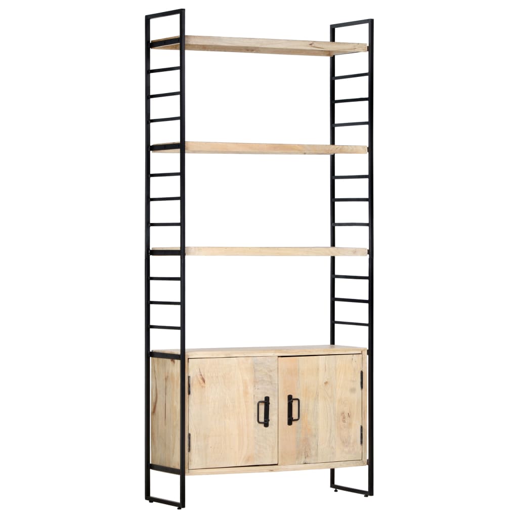 4-Tier Bookcase 80x30x180 cm Solid Mango Wood- Bookcases & Standing Shelves - HomeShopIreland - Home Shop Ireland - Bookcases & Standing Shelves - 4-Tier Bookcase 80x30x180 cm Solid Mango Wood