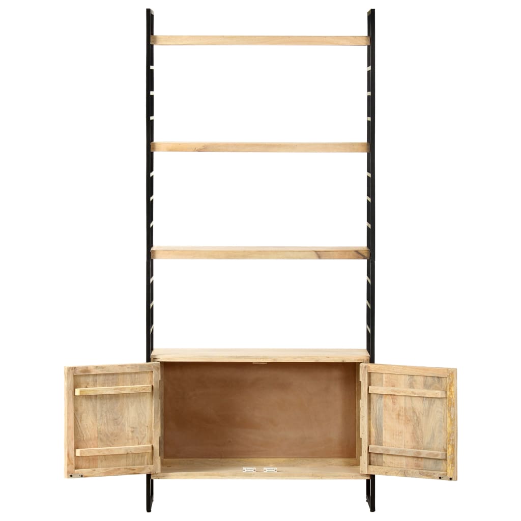 4-Tier Bookcase 80x30x180 cm Solid Mango Wood- Bookcases & Standing Shelves - HomeShopIreland - Home Shop Ireland - Bookcases & Standing Shelves - 4-Tier Bookcase 80x30x180 cm Solid Mango Wood