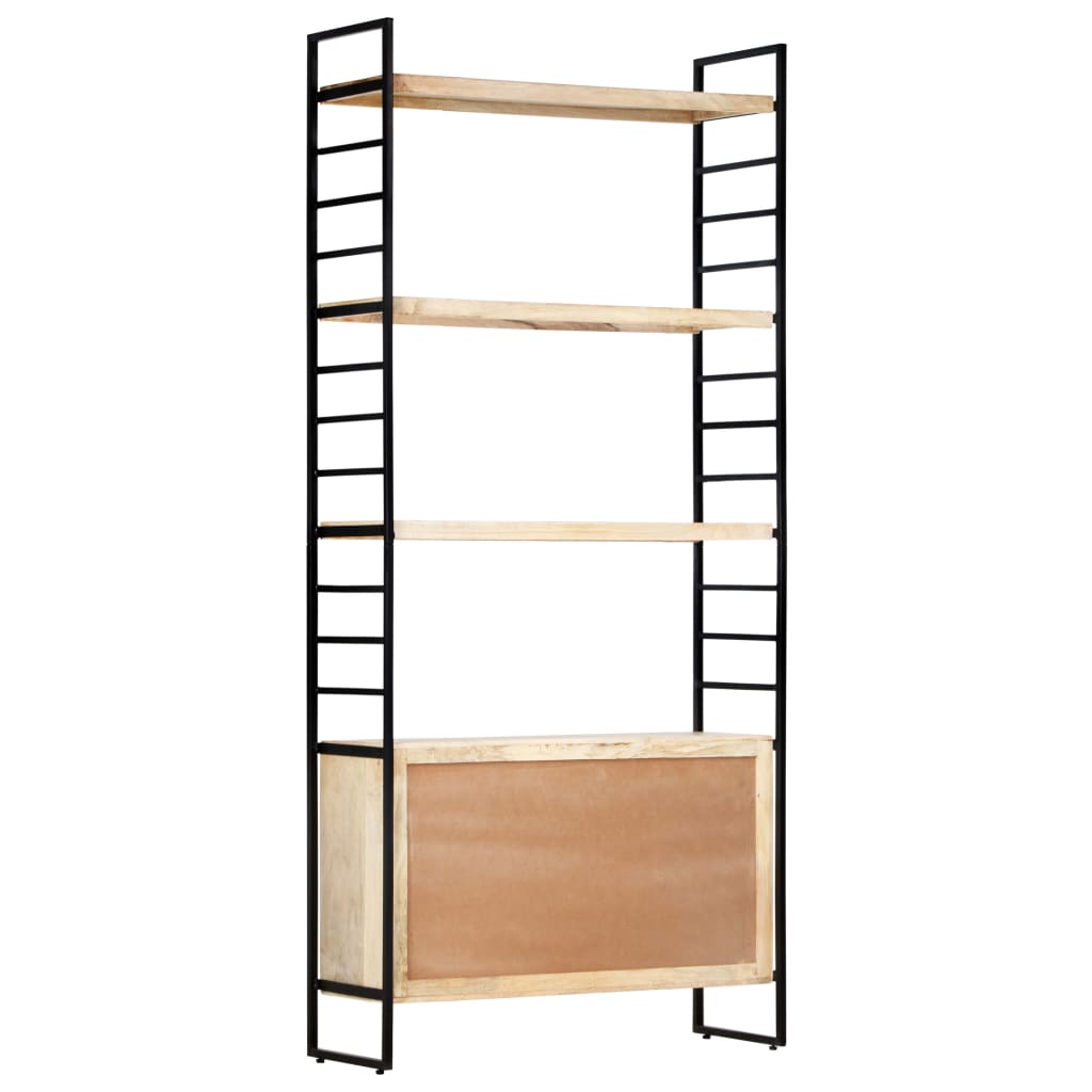 4-Tier Bookcase 80x30x180 cm Solid Mango Wood- Bookcases & Standing Shelves - HomeShopIreland - Home Shop Ireland - Bookcases & Standing Shelves - 4-Tier Bookcase 80x30x180 cm Solid Mango Wood