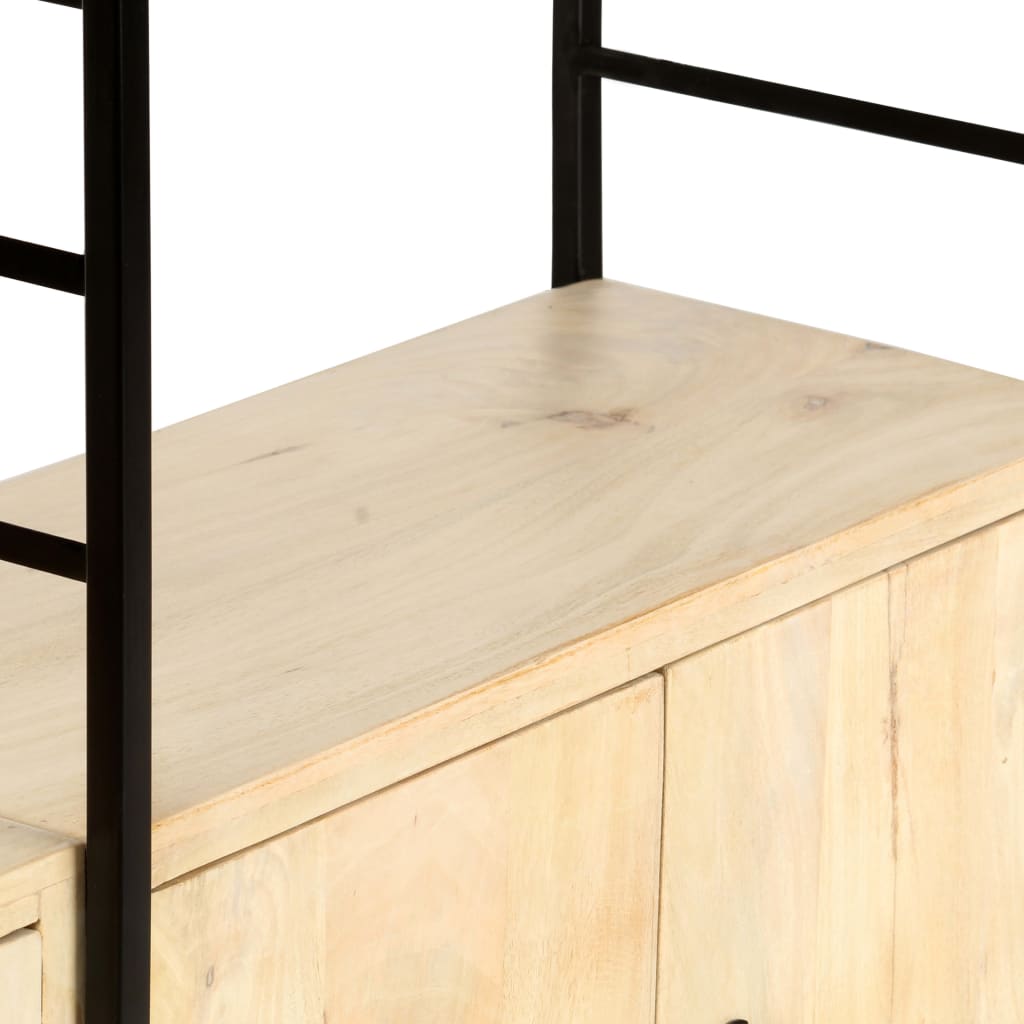 4-Tier Bookcase 80x30x180 cm Solid Mango Wood- Bookcases & Standing Shelves - HomeShopIreland - Home Shop Ireland - Bookcases & Standing Shelves - 4-Tier Bookcase 80x30x180 cm Solid Mango Wood