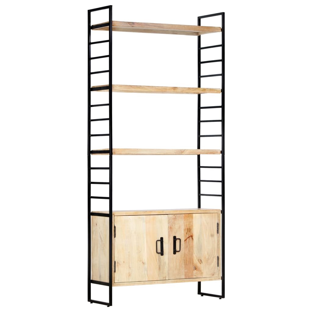 4-Tier Bookcase 80x30x180 cm Solid Mango Wood- Bookcases & Standing Shelves - HomeShopIreland - Home Shop Ireland - Bookcases & Standing Shelves - 4-Tier Bookcase 80x30x180 cm Solid Mango Wood