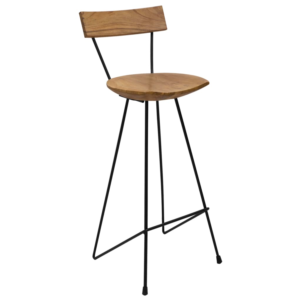 Bar Stools 2 pcs Solid Teak Wood- Table & Bar Stools - HomeShopIreland - Home Shop Ireland - Table & Bar Stools - Bar Stools 2 pcs Solid Teak Wood