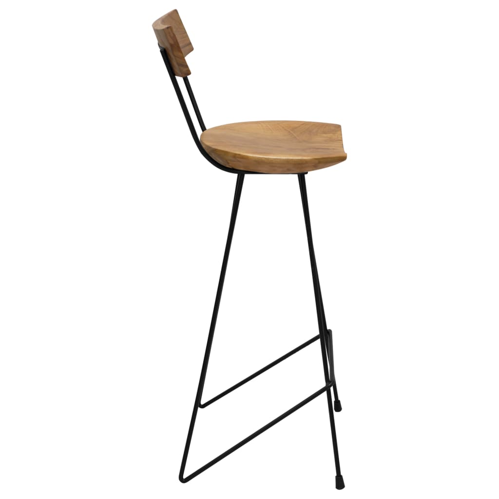 Bar Stools 2 pcs Solid Teak Wood- Table & Bar Stools - HomeShopIreland - Home Shop Ireland - Table & Bar Stools - Bar Stools 2 pcs Solid Teak Wood