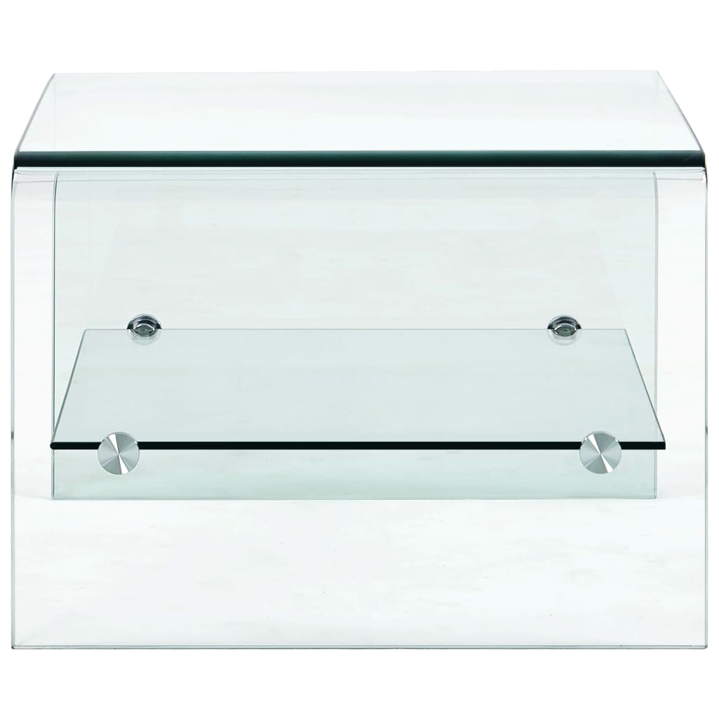 Coffee Table Clear 50x45x33 cm Tempered Glass- Coffee Tables - HomeShopIreland - Home Shop Ireland - Coffee Tables - Coffee Table Clear 50x45x33 cm Tempered Glass