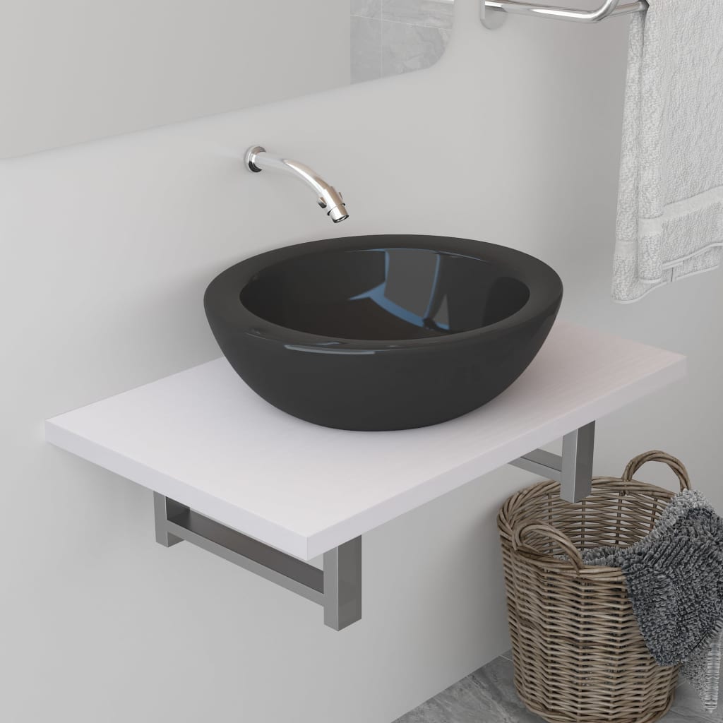 Bathroom Wall Shelf for Basin White 60x40x16.3 cm- Bathroom Furniture Sets - HomeShopIreland - Home Shop Ireland - Bathroom Furniture Sets - Bathroom Wall Shelf for Basin White 60x40x16.3 cm